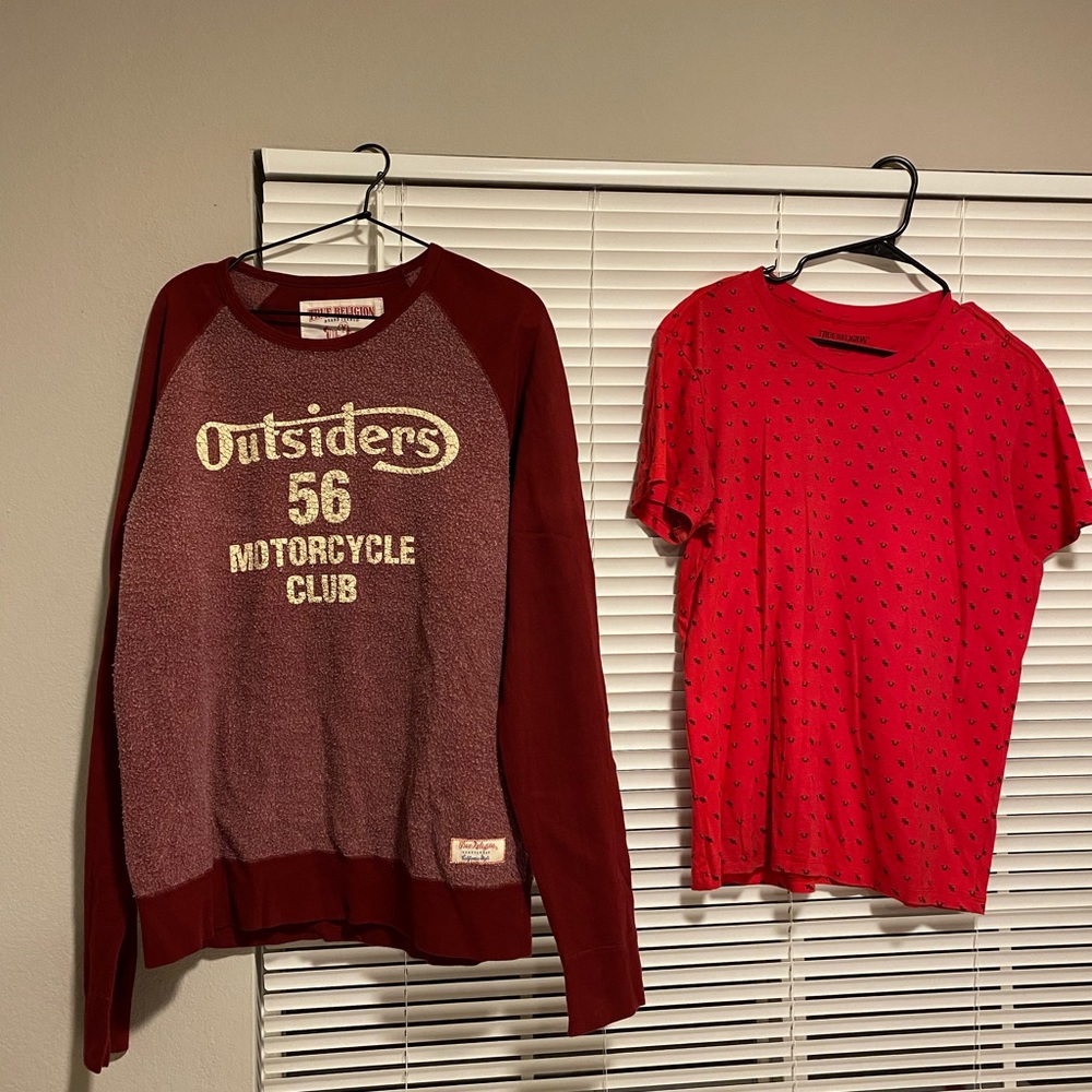 True religion sweater and t shirt